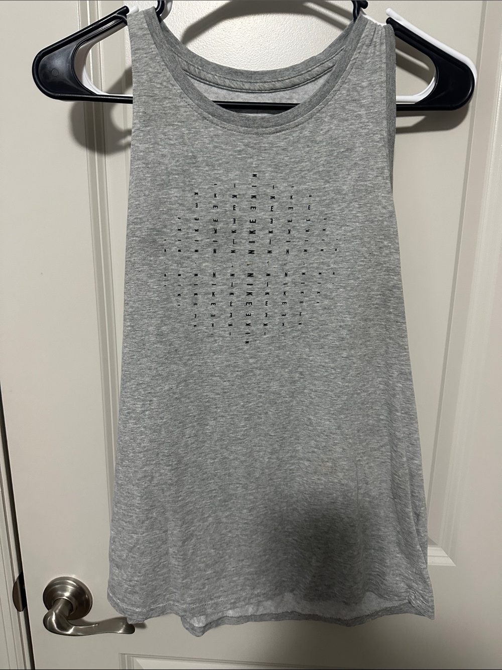 Nike Gray Sleeveless Tank with Studded Circle Detail